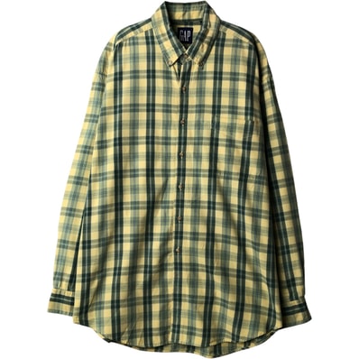 古着 90年代 ギャップ GAP オールドギャップ 長袖 ボタンダウンチェックシャツ メンズXL相当 ヴィンテージ/eaa604199