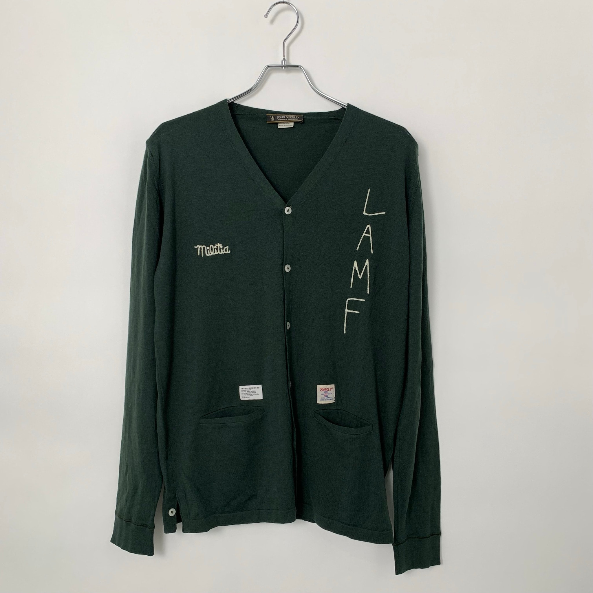 WTAPS×JOHN SMEDLEY Cardigan Green