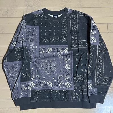 Kith Deconstructed Bandana Crewneck "Black"