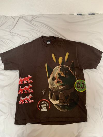 Travis Scott Cactus Jack NEVER BACKWARD TEE "Dark Brown"