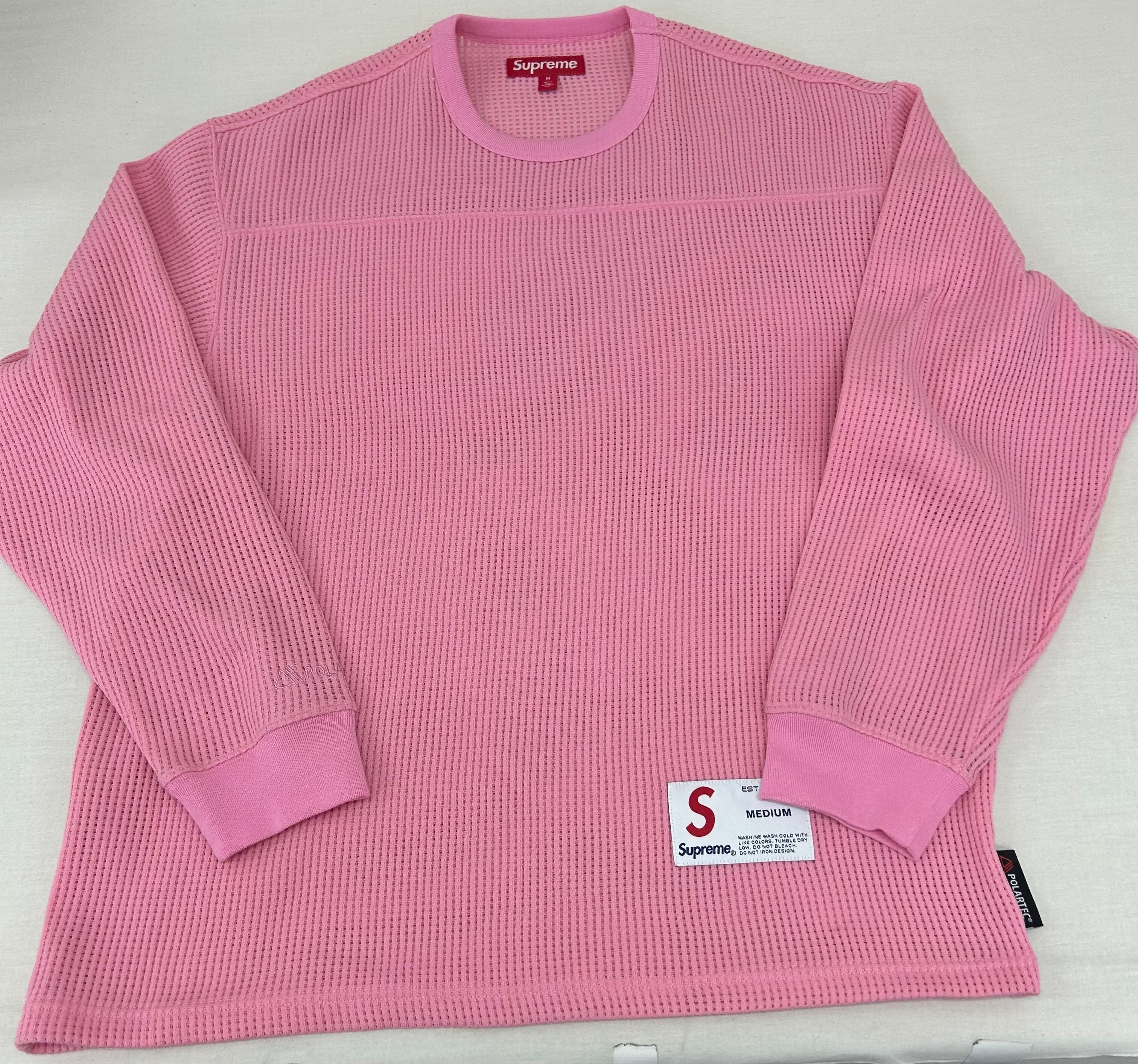 Supreme Polartec Mesh L/S Football Top "Pink"