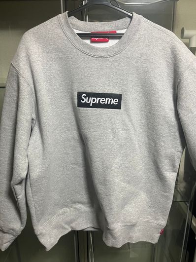 Supreme Box Logo Crewneck "Heather Grey" (22FW)
