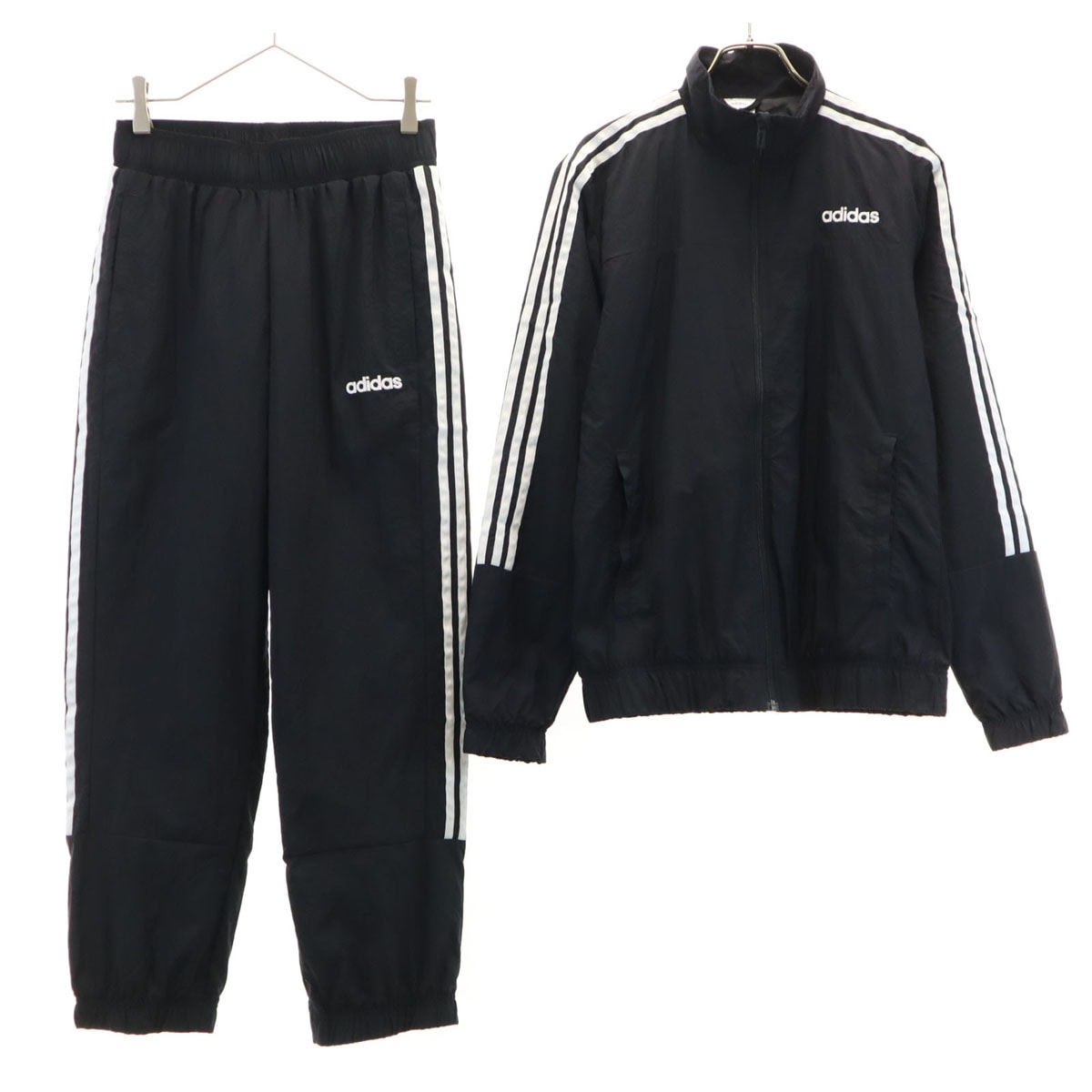 adidas アディダス トラックジャケット 上下セットアップ M ブラック