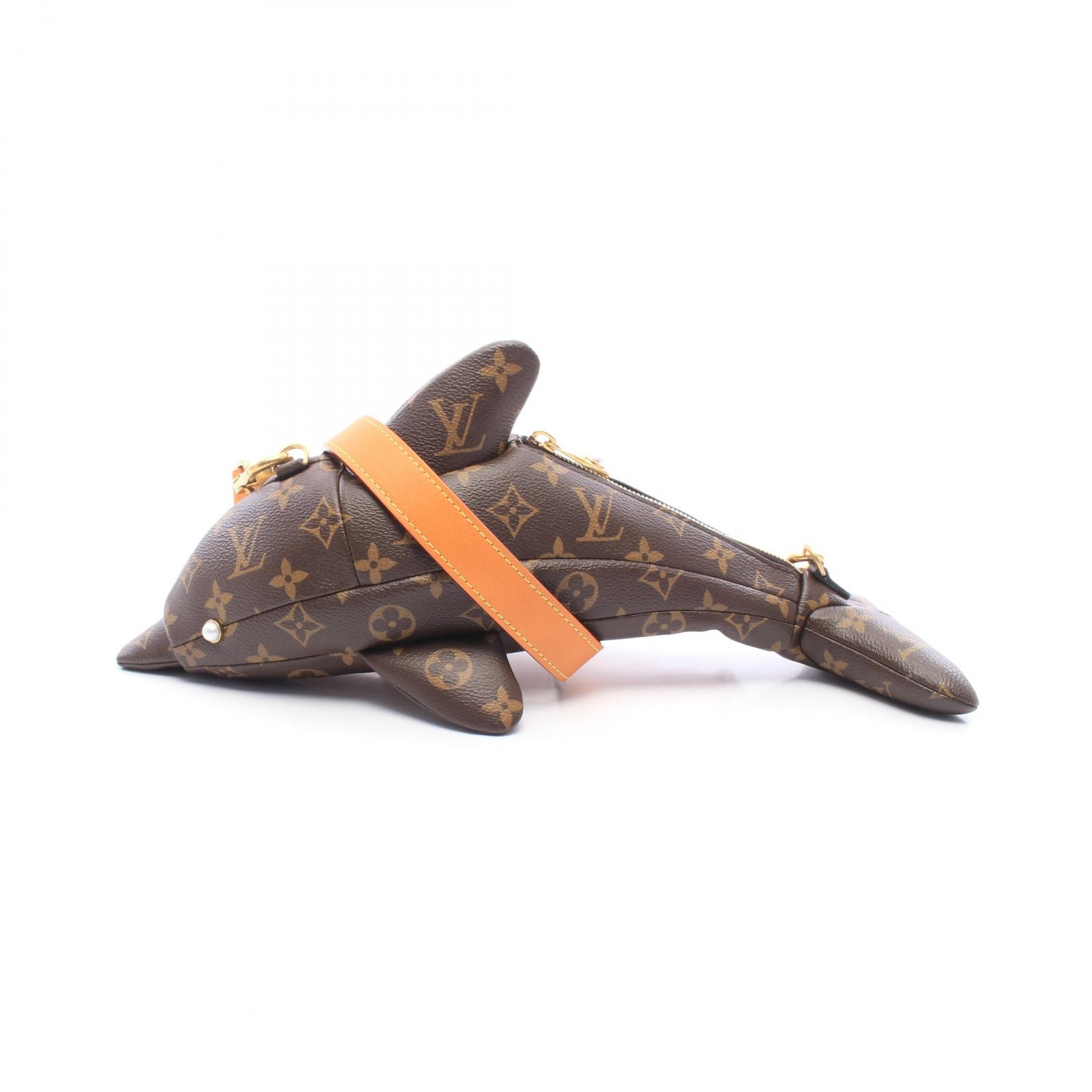 ルイ・ヴィトン LOUIS VUITTON ドルフィンバッグ モノグラム ショルダーバッグ バッグ PVCコーティングキャンバス レザー モノグラム メンズ レディース ブラウン系 M14963 【中古】