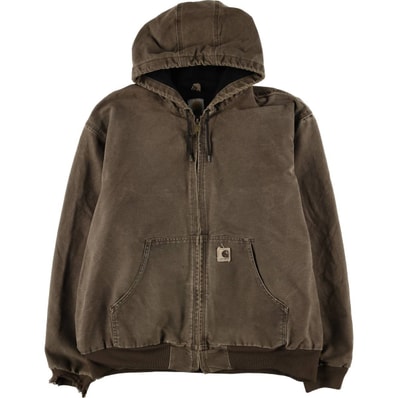 古着 00年代 カーハート Carhartt アクティブジャケット ダックフルジップパーカー メンズXXL相当/eaa561984