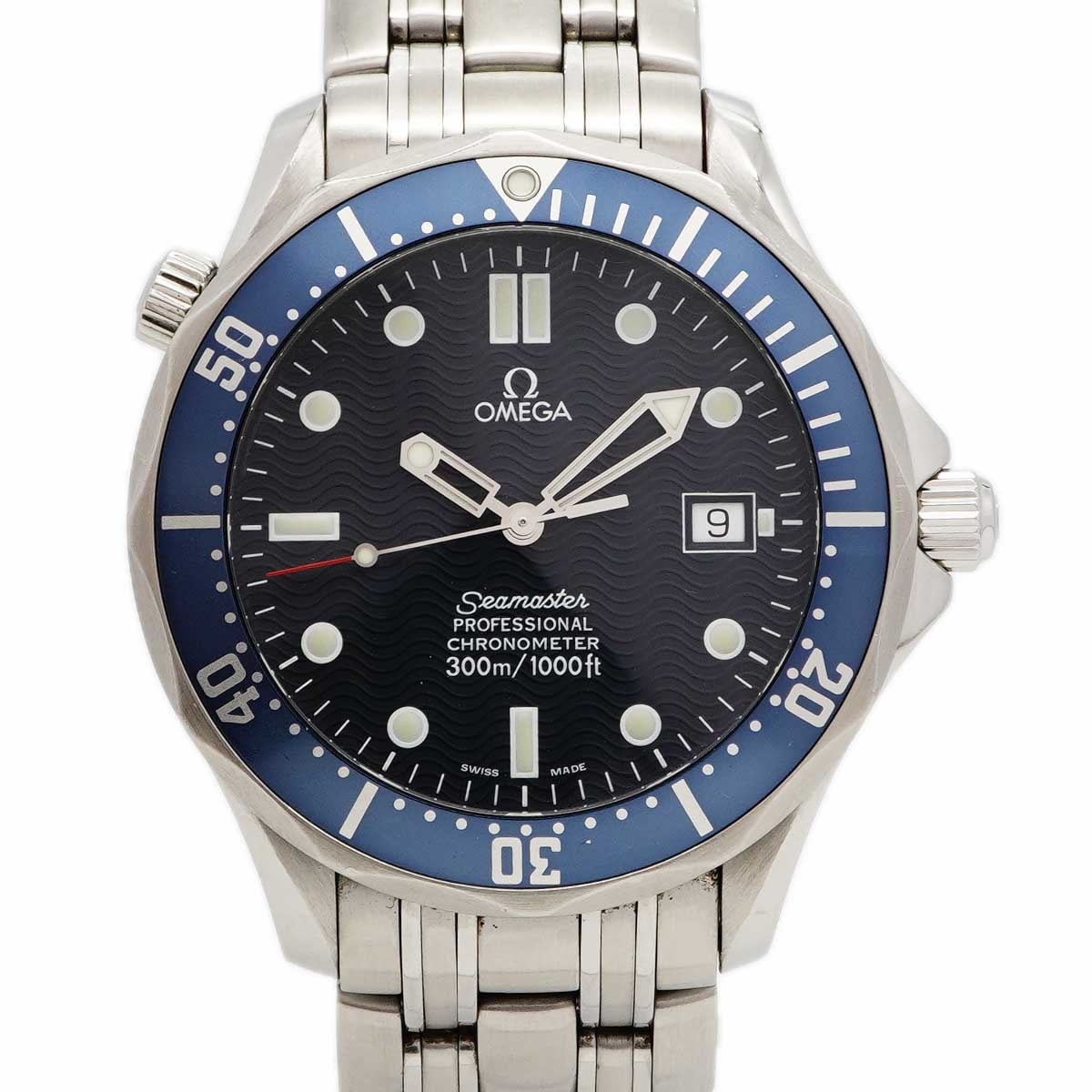 ★SALE【6wdc0207】オメガ シーマスター 2531.80 ネイビー文字盤【中古】腕時計 メンズ