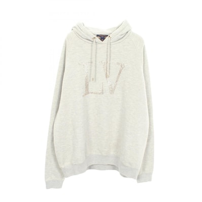 ルイ・ヴィトン LOUIS VUITTON ラインストーン シグネチャー パーカー 衣料品 トップス コットン グレー レディース グレー系 RW252WW MAQ FTSB03 【中古】