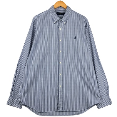 古着 ラルフローレン Ralph Lauren 長袖 ボタンダウンストライプシャツ メンズXL相当/eaa594550