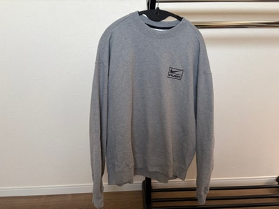 Stussy x Nike Fleece Crew (US Size) "Grey" DO9337-063