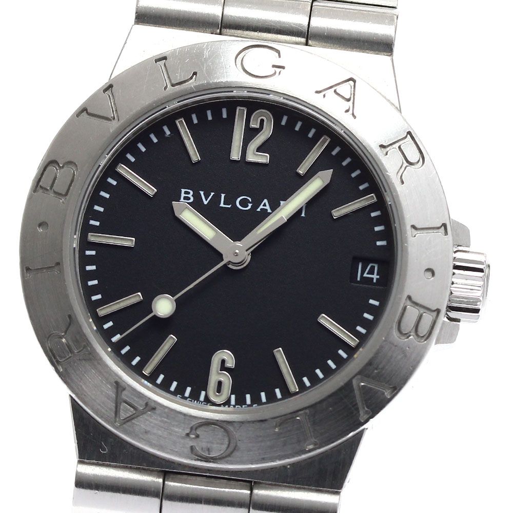 ブルガリ ディアゴノ デイト LCV29S クォーツ レディース 【中古】