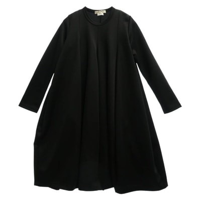 COMME des GARCONS コムデギャルソン ワンピース 本ライン 21SS GG-T003 エステルジャージー バルーン ワンピース ブラック系 S【中古】