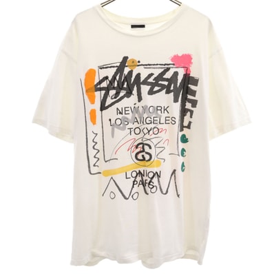 STUSSY ステューシー 半袖 Tシャツ L ホワイト