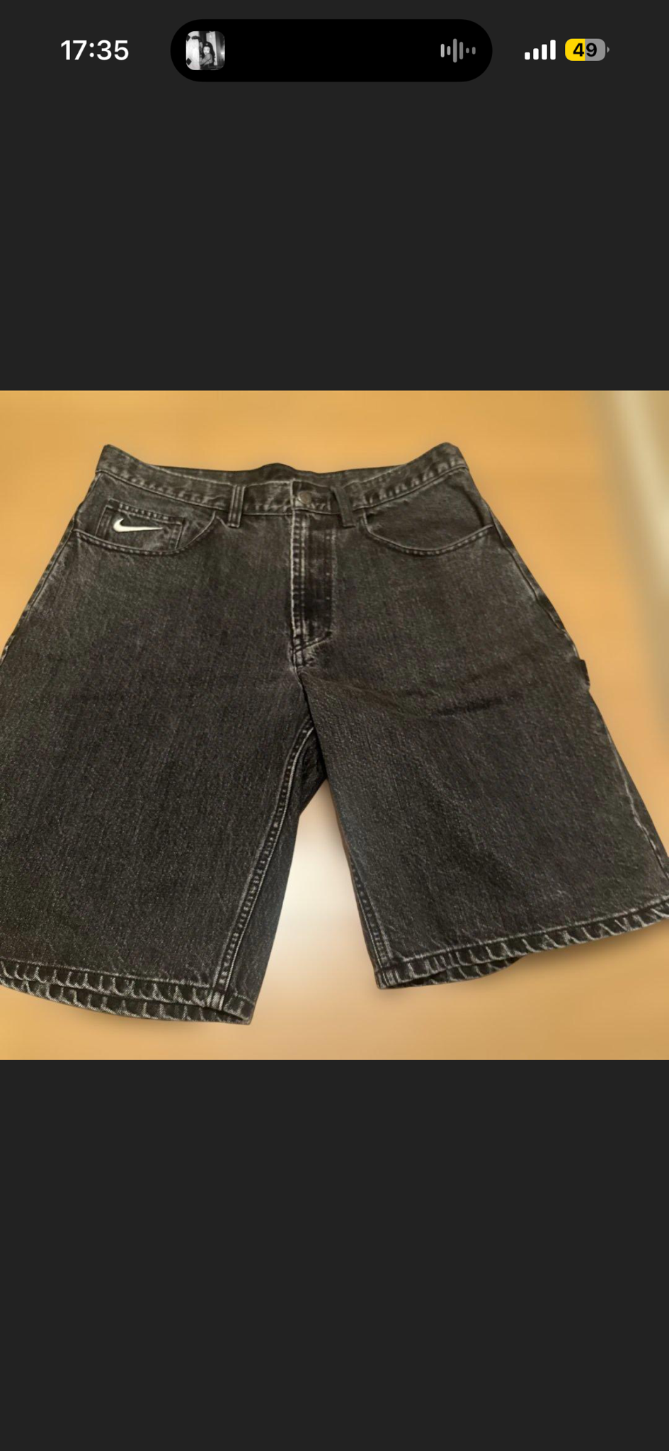 Supreme x Nike Denim Short "Black"