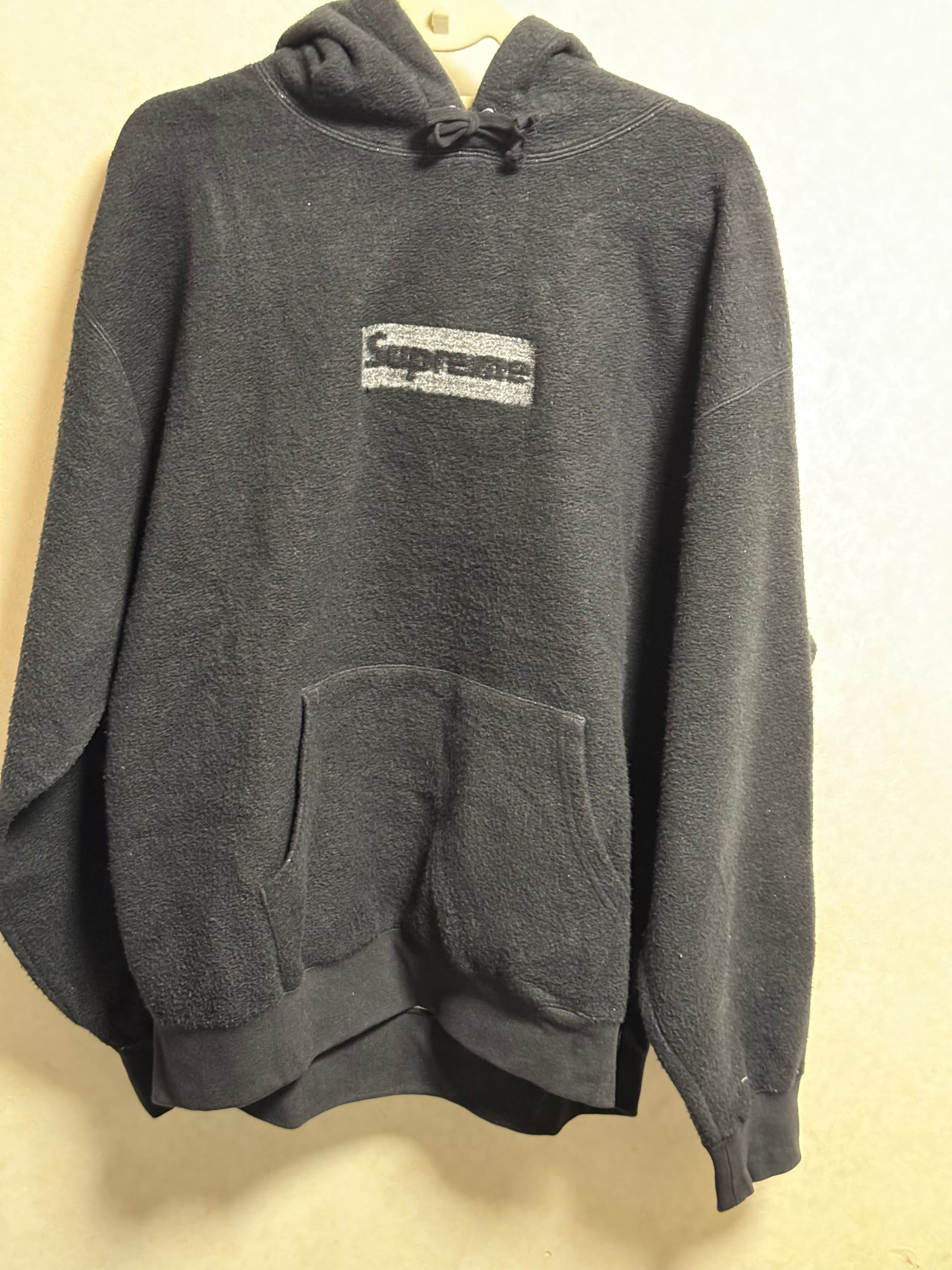 Supreme Inside Out Box Logo Hooded Sweatshirt "Black"