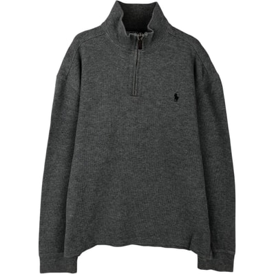 古着 ラルフローレン Ralph Lauren POLO by Ralph Lauren ハーフジップスウェットシャツ トレーナー メンズM相当/eaa647591