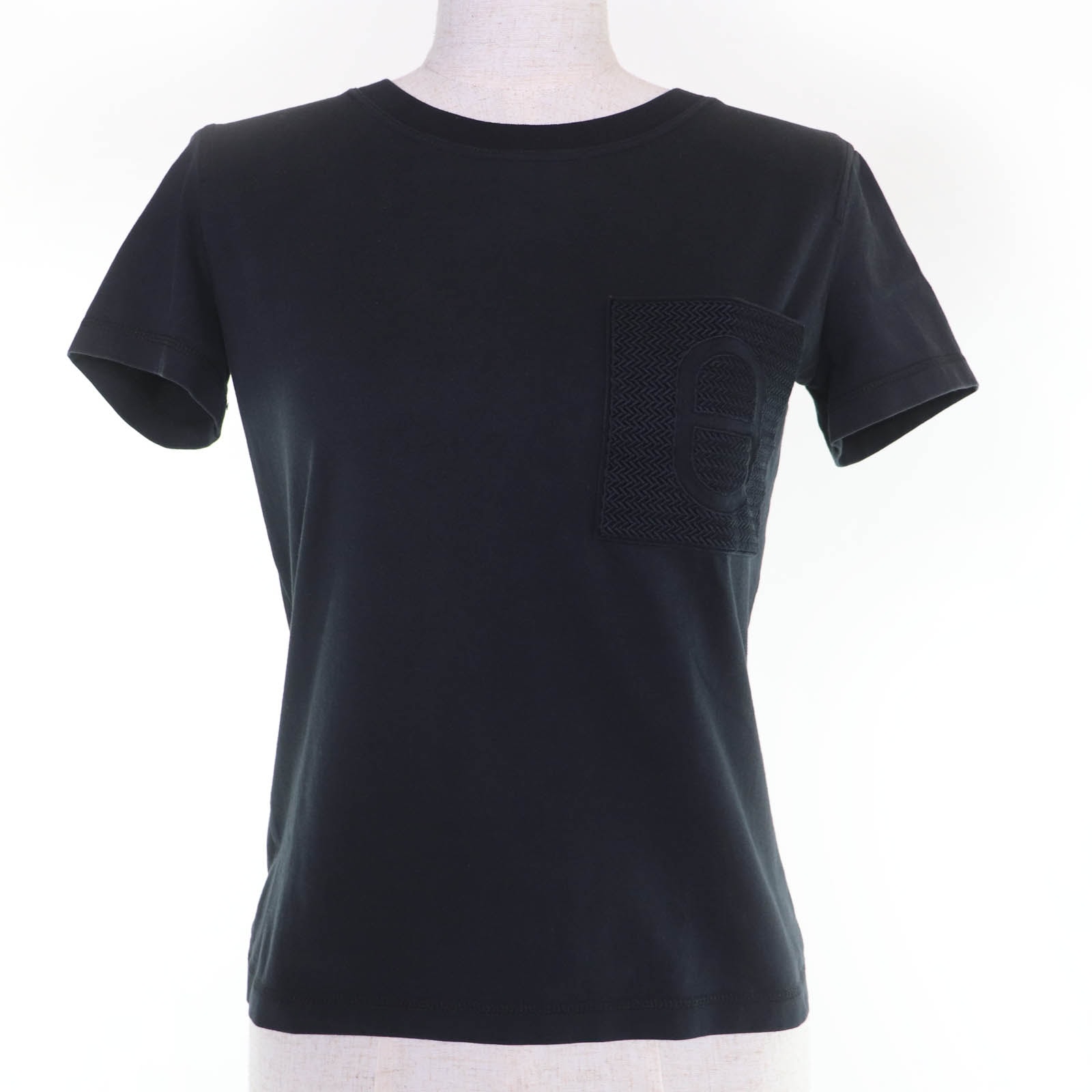 良品 エルメス 半袖Tシャツ ブラック レディース 36
