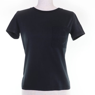 良品 エルメス 半袖Tシャツ ブラック レディース 36