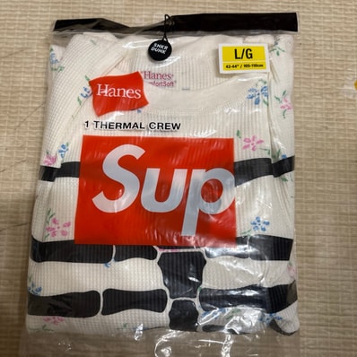 Supreme x Hanes Bones Thermal Crew (1 Pack) "Floral"