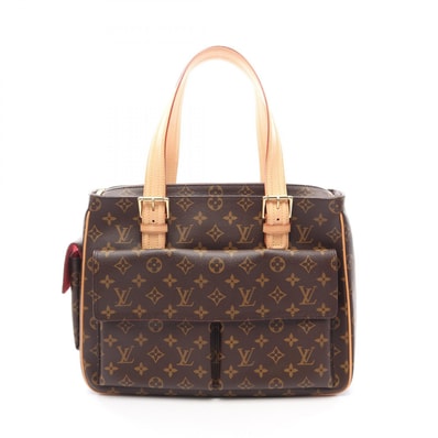 ルイ・ヴィトン LOUIS VUITTON ミュルティプリシテ ハンドバッグ バッグ PVCコーティングキャンバス レザー モノグラム レディース ブラウン系 M51162 【中古】