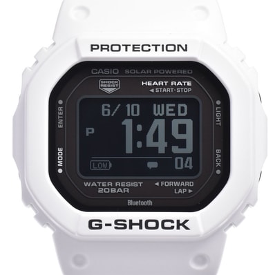 カシオ CASIO DW-H5600-7ER G-SHOCK Bluetooth ソーラーアシスト充電 液晶/ブラック ソーラー メンズ 美品 箱・保証書付き 腕時計 L#147629