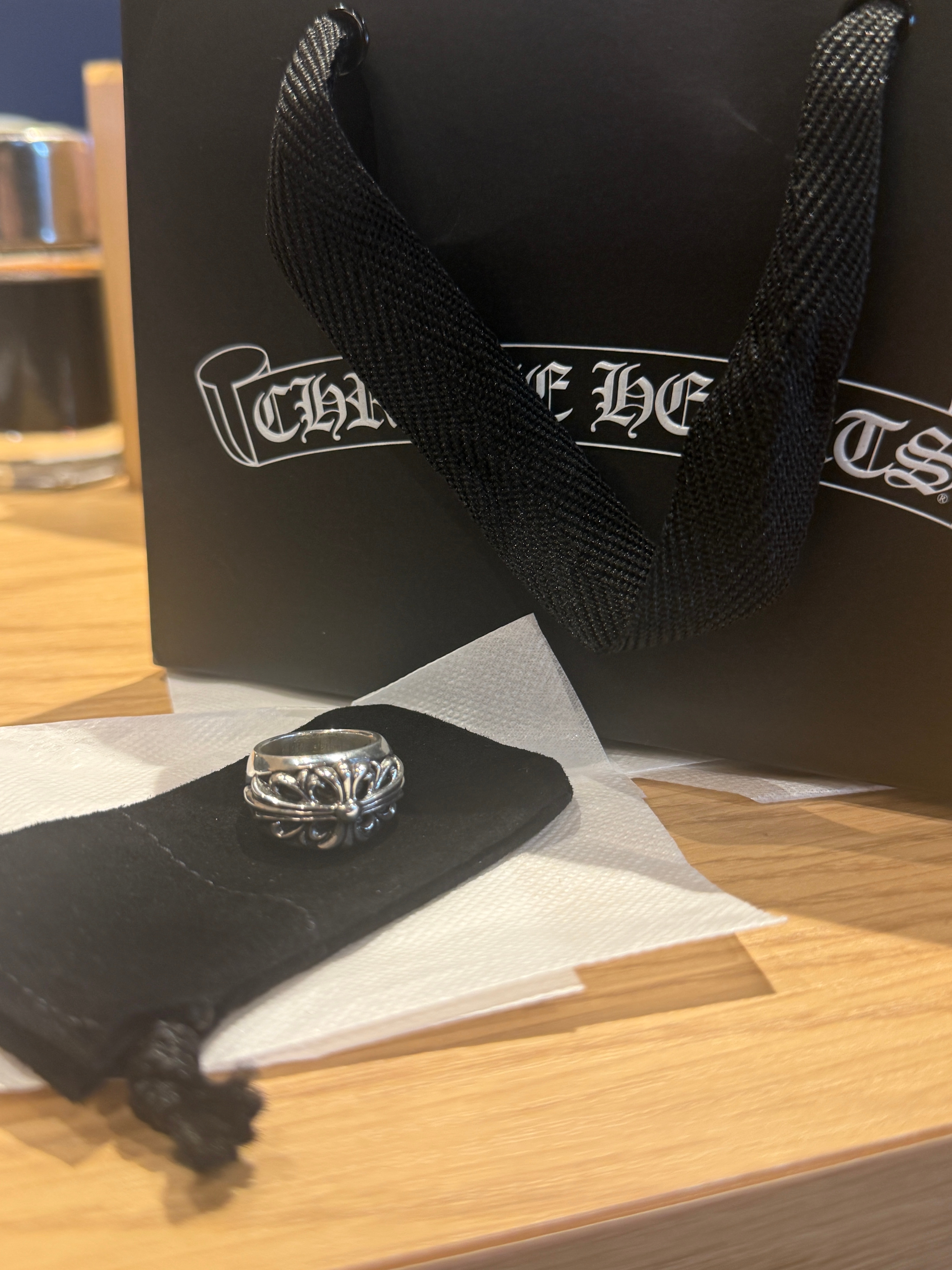 Chrome Hearts Floral Cross Ring "Silver"