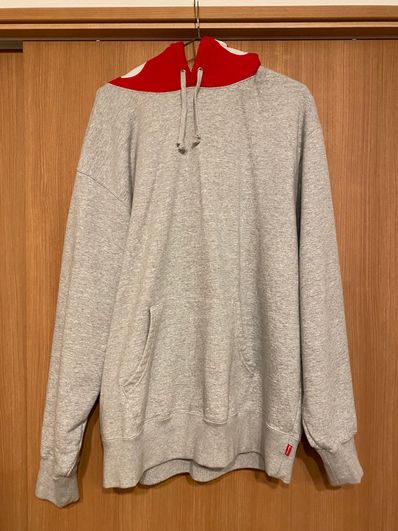 Supreme Contrast Hooded Sweatshirt "Grey"