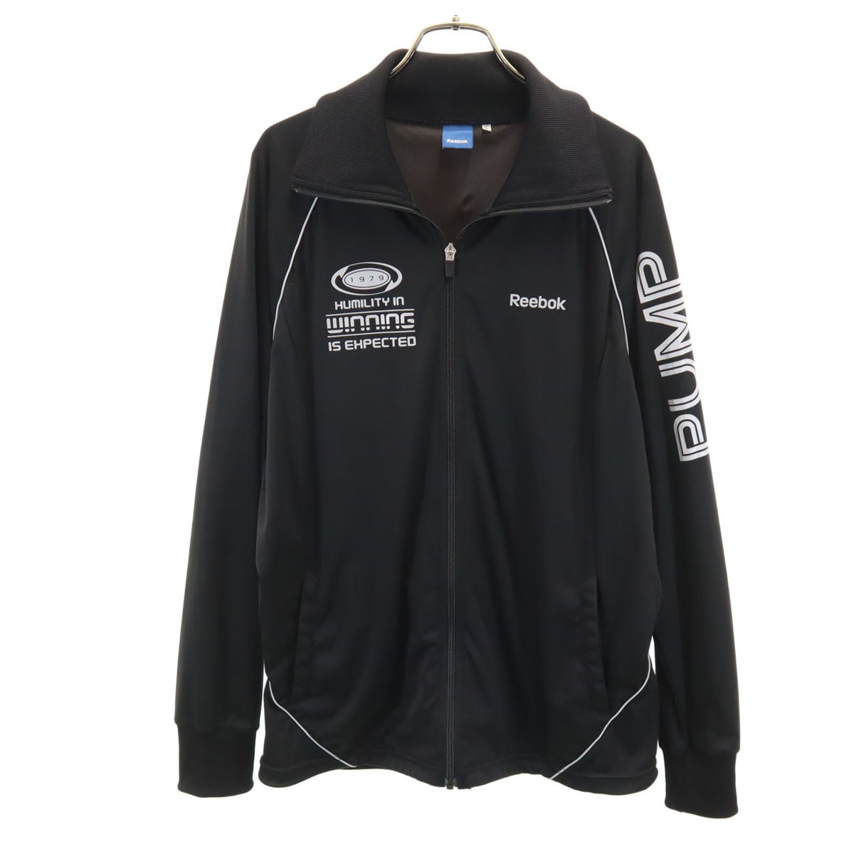Reebok リーボック トレーニング トラックジャケット L ブラック