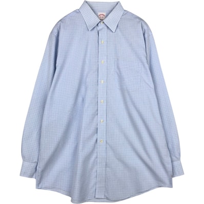 古着 ブルックスブラザーズ Brooks Brothers Est.1818 REGULAR FIT 長袖 コットンチェックシャツ メンズL相当/eaa676459