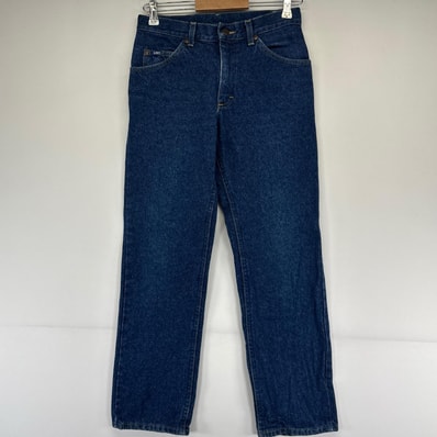 古着 リー Lee デニム パンツ デニムパンツ ストレート ジーパン ジッパーフライ 5ポケット W30×L30 ブルー系 メンズ