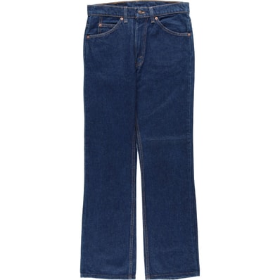 古着 90年代 リーバイス Levi's 40517-0215 オレンジタブ 濃紺 フレアカットデニムパンツ USA製 レディースL(w30)相当 ヴィンテージ/evb031390