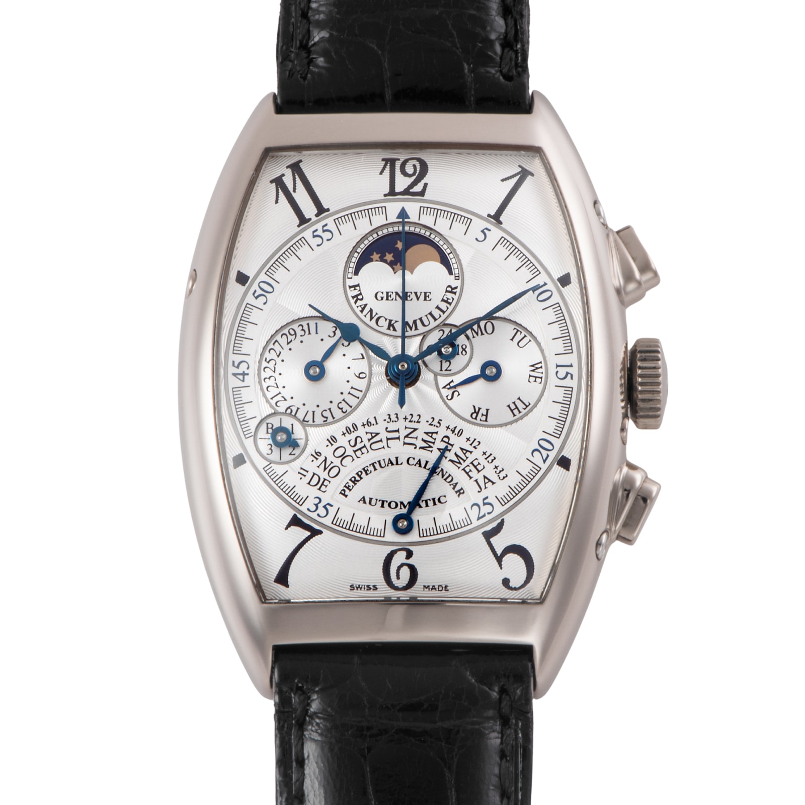 FRANCK MULLER フランクミュラー トノウ カーベックス レトログラード エクィエーション パーペチュアルカレンダー 6850QPE K18WG【中古】
