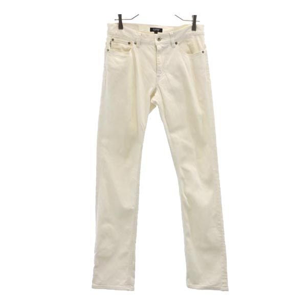 BURBERRY BLACK LABEL バーバリーブラックレーベル 三陽商会 ストレートデニムパンツ 76 白 ジーパン ストレッチ