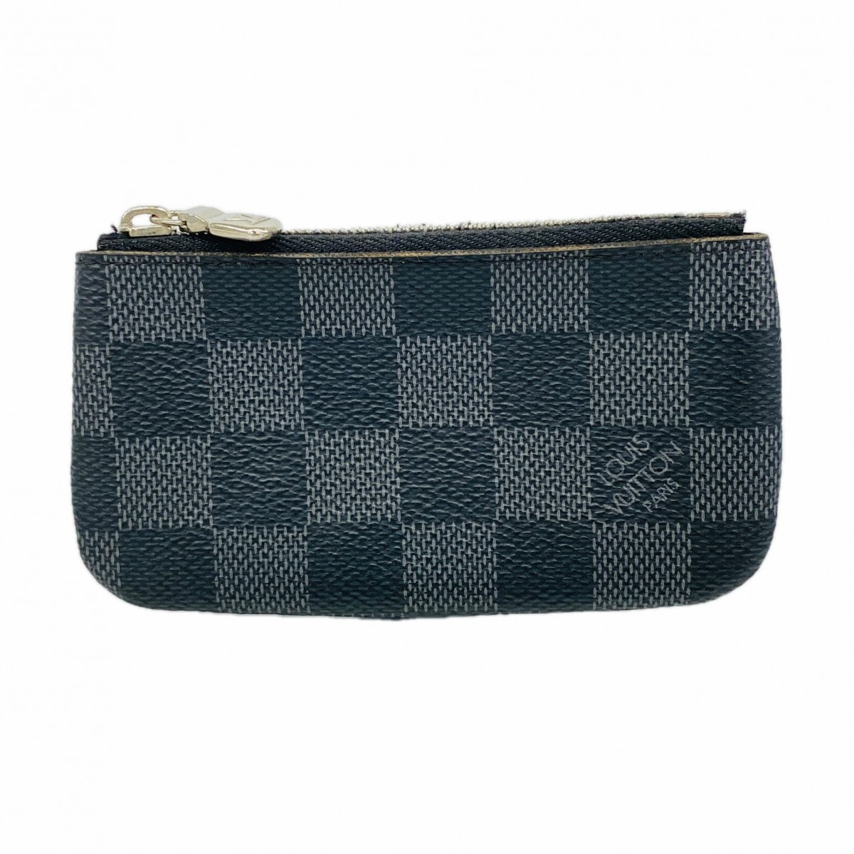 【6dd5041】ルイヴィトン コインケース ダミエ・グラフィット ポシェットクレ N60155 ブラック【中古】メンズ