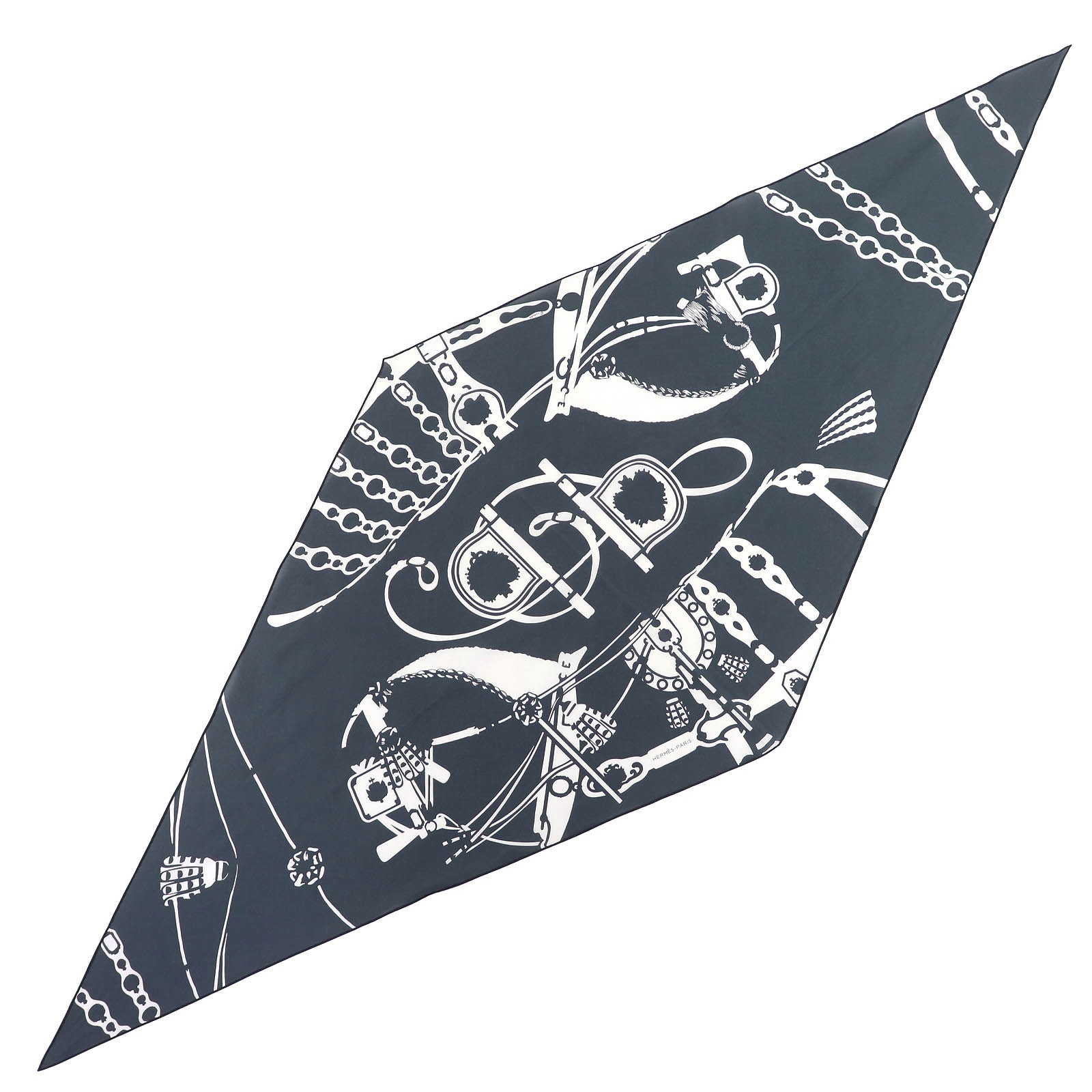 極美品 エルメス スカーフ ロザンジュ 宮廷の馬具 ひし形 現行品