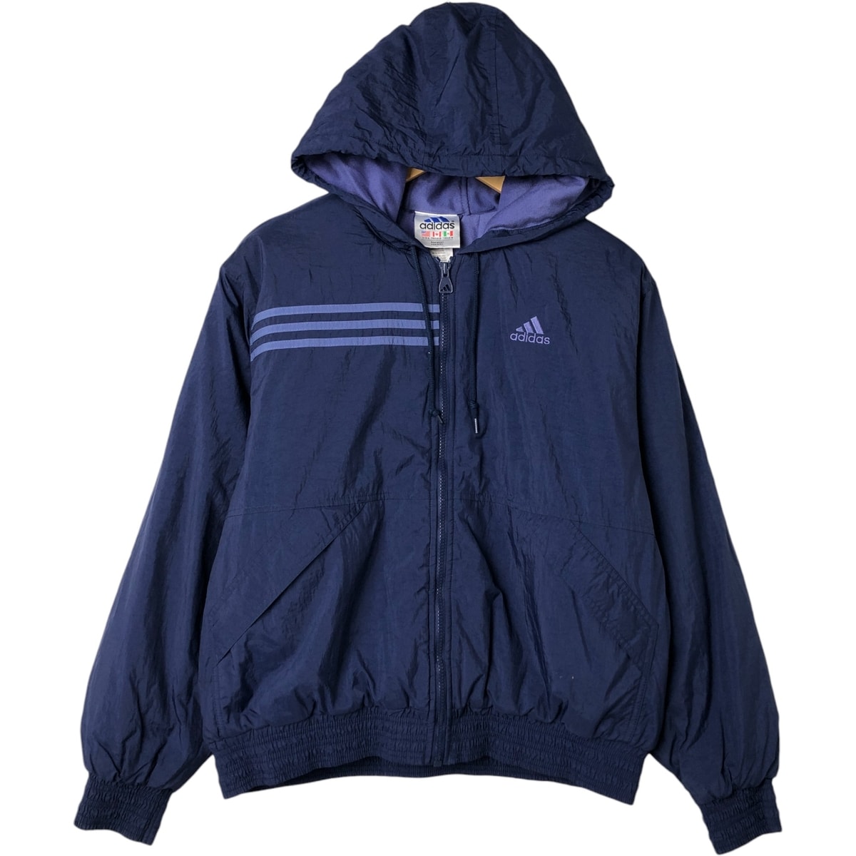古着 90年代 アディダス adidas 中綿パーカー パファージャケット メンズL相当 ヴィンテージ /eaa551425 【中古】 【251011】/eaa551425