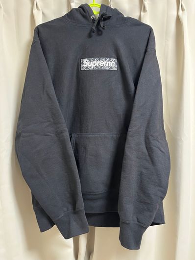 Supreme Bandana Box Logo Hooded Sweatshirt "Black"