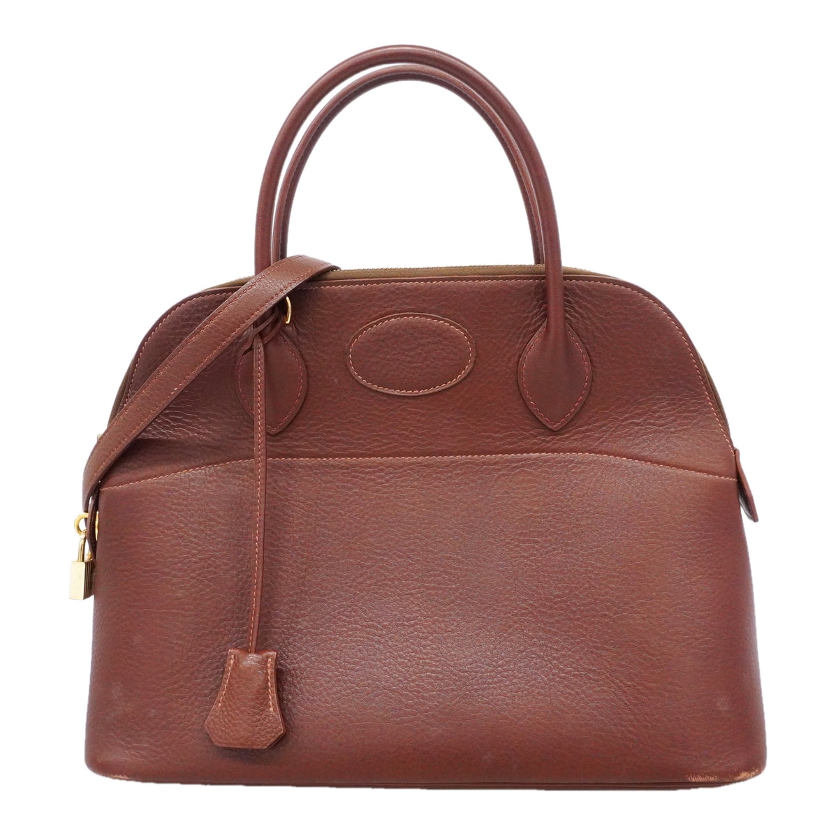 ★SALE【6hc2513】エルメス ハンドバッグ ボリード31 フィヨルド ノアゼット ゴールド金具 □A刻印 2wayバック【中古】レディース