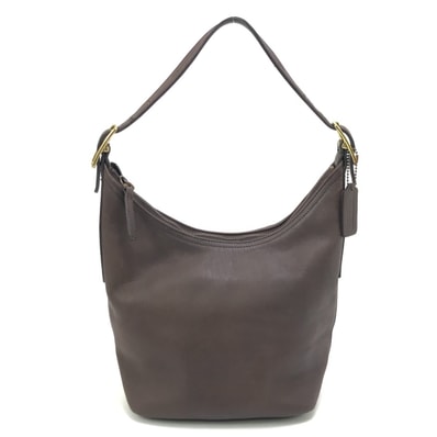 $$ COACH コーチ セミショルダーバッグ レザー オールドコーチ 使用感有 9823 ブラウン
