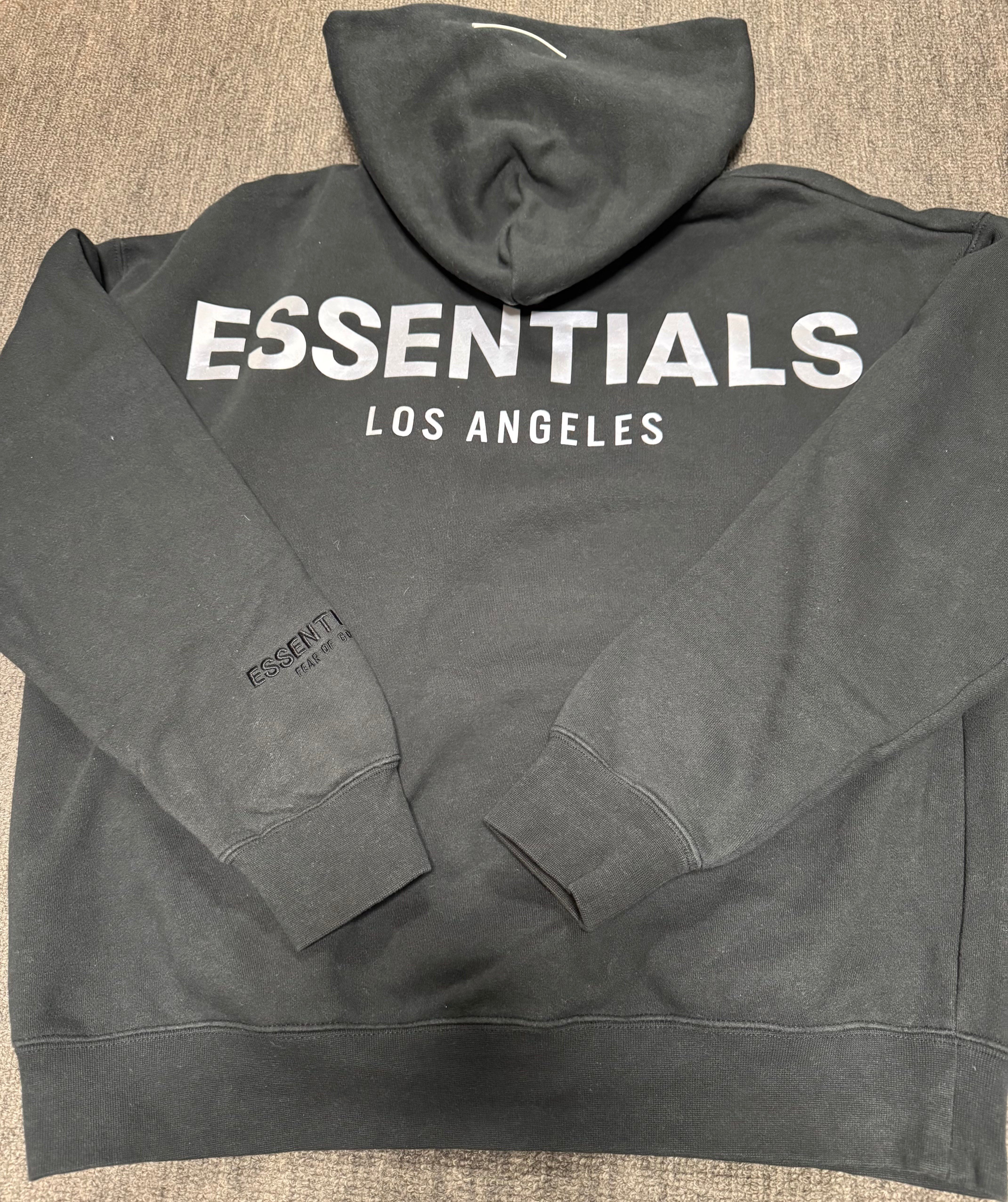 FEAR OF GOD ESSENTIALS Los Angeles 3M Pullover Hoodie "Black"