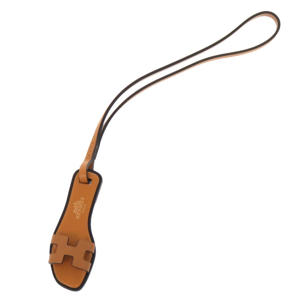 エルメス  オランナノ  バッグチャーム ヴォーエプソン  ゴール