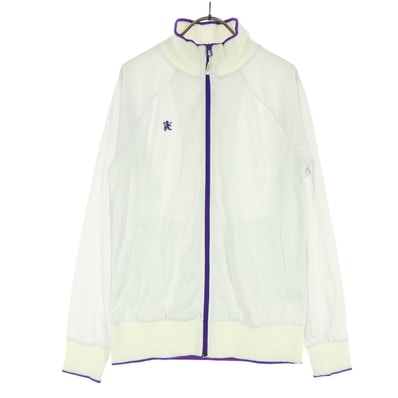 美品 umbro アンブロ ワンポイント 長袖 ジップジャケット M ホワイト
