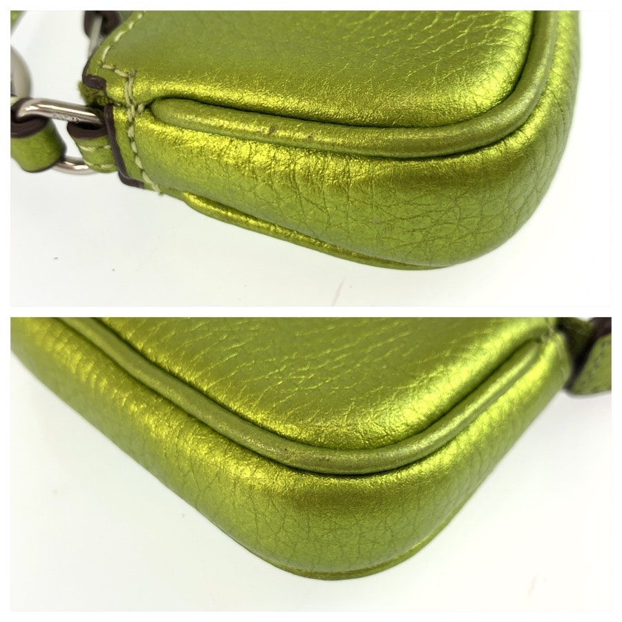 B (目立った傷や汚れなし)】美品 COACH コーチ ミニ ノリータ グリーン