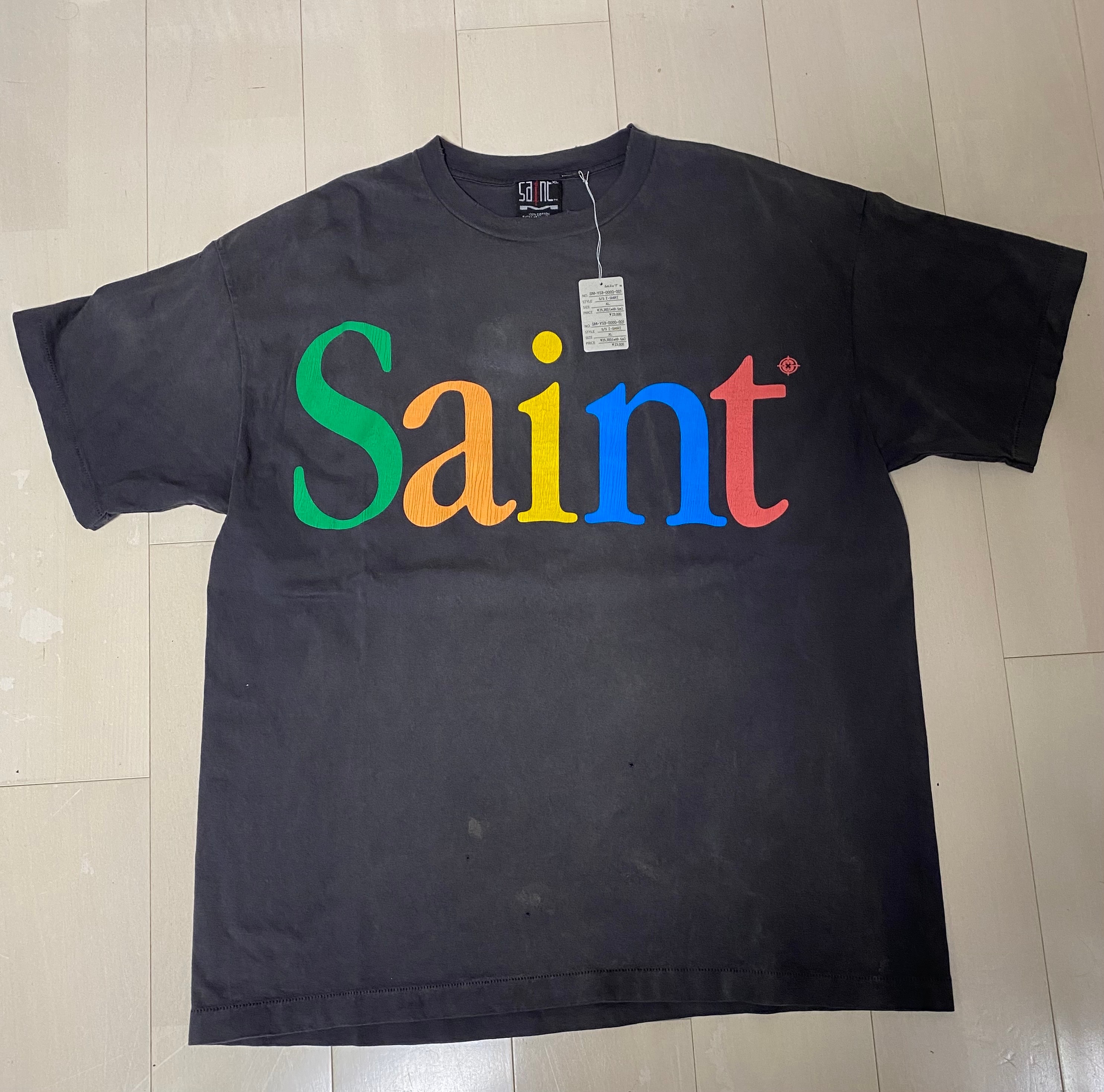 A (未使用に近い)】セントマイケル 24SS カラフルセイント SS Tシャツ