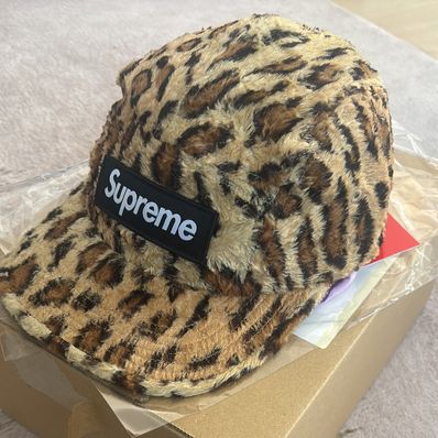 Supreme x GOODENOUGH Crushed Rayon Camp Cap "Leopard"