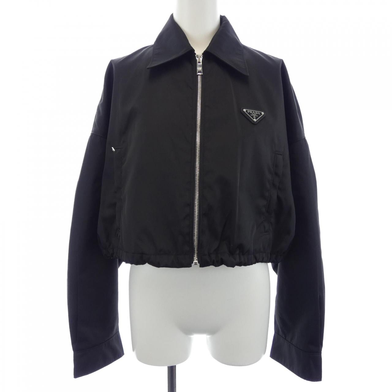 プラダ PRADA トライアングルロゴ クロップドブルゾンジャケット 292101 S231 1WQ8 ブルゾン