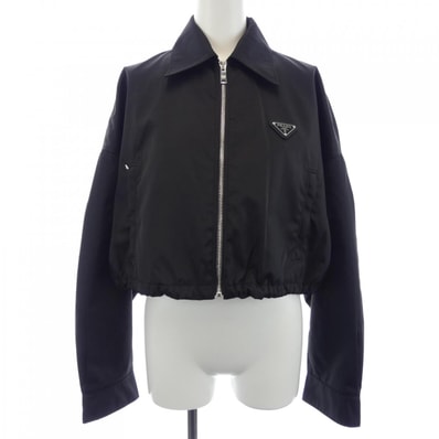 プラダ PRADA トライアングルロゴ クロップドブルゾンジャケット 292101 S231 1WQ8 ブルゾン