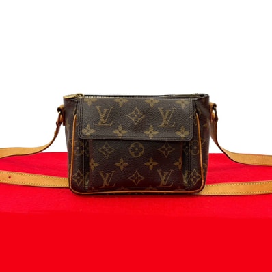 LOUIS VUITTON ルイヴィトン ヴィバシテ PM モノグラム レザー PVC ショルダーバッグ ブラウン
09494