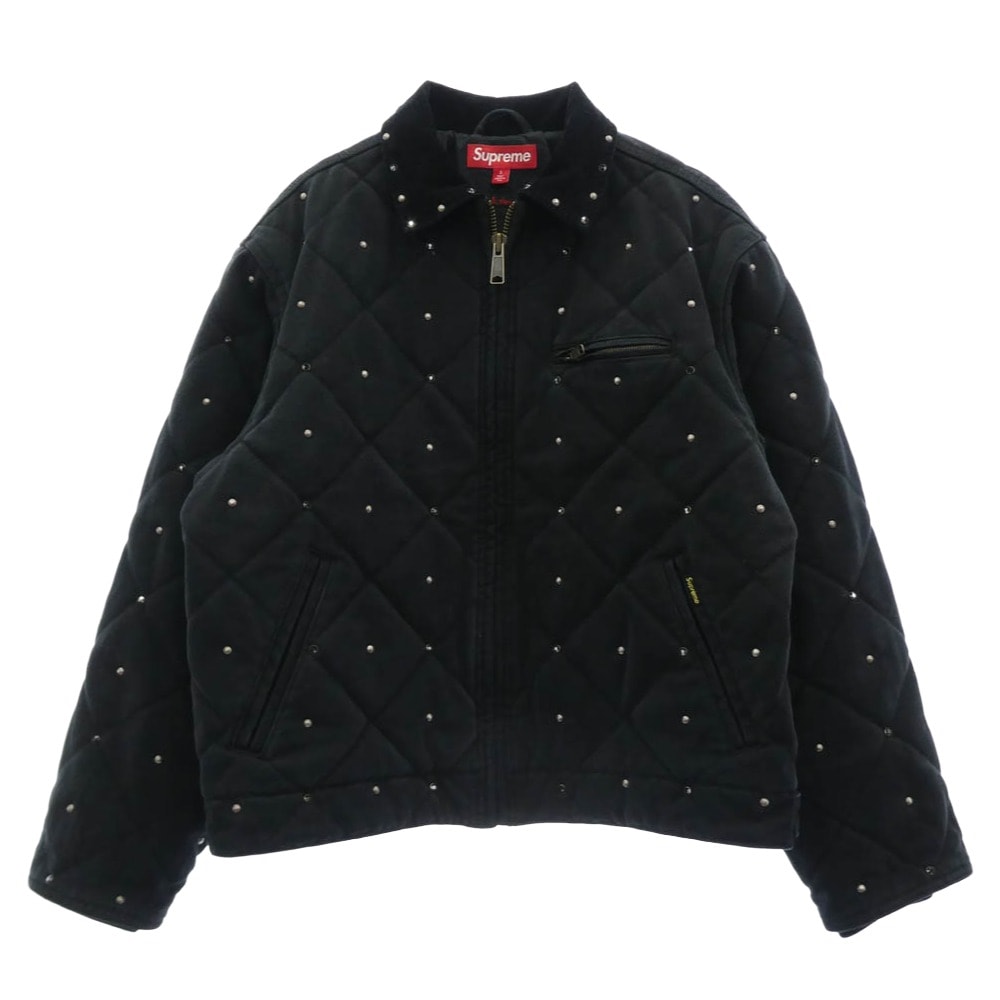 Supreme シュプリーム ジャケット 25AW x b.b. Simon Quilted Work Jacket ビービーサイモン キルティング ワーク ジャケット ブラック系 S【中古】