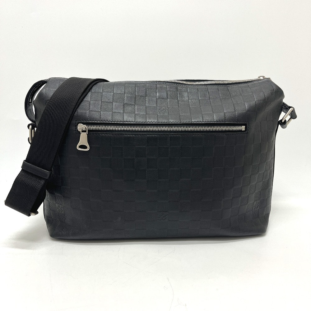 ルイヴィトン LOUIS VUITTON ディスカバリーメッセンジャーMM N42417 ダミエアンフィニ カバン 斜め掛け メッセンジャーバッグ ショルダーバッグ ダミエアンフィニレザー オニキス ブラック