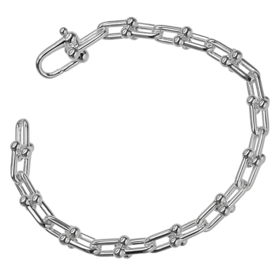 ティファニー ハードウェア スモールリンク 腕周り約15.3cm レディースブレ